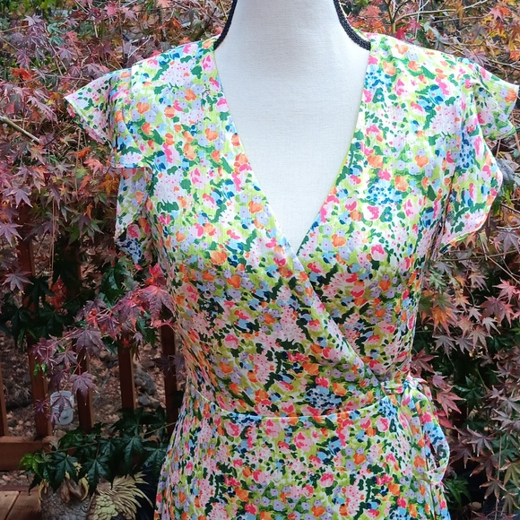 Sage Collective Bright Floral Ruffled Dress - Picture 8 of 14